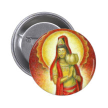 Göttin Kuan Yins Lotus Anstecknadel