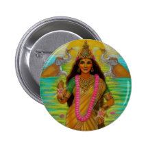 Göttin Lakshmi Knopf Button