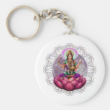 Göttin Lakshmi Mandala Schlüsselbänder