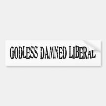 Gottloser verdammter Liberaler Auto Sticker