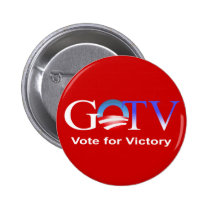 GOTV Abstimmung für Sieg - Obama 2012 buttons