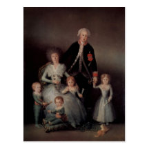 Goya y Lucientes, Francisco de Portr? t der Famili Postkarte