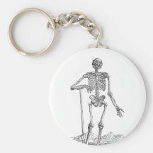 Grabende Skeleton Illustration Schlüsselbänder