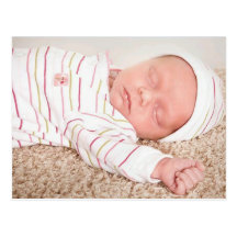 Gracie Anne Geburts-Mitteilung Postkarte