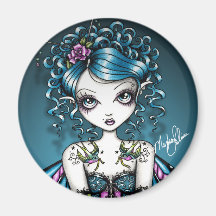 Gracie gotische Couture-Schwalben-Tätowierungs-Fee Magnete