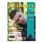 Graduation Photo Magazine Cover Invitation