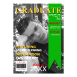 Graduation Photo Magazine Cover Invitation