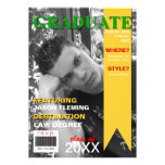 Graduation Photo Magazine Cover Invitation