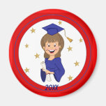Graduiertes Mädchen 2013 - fertigen Sie besonders  Magnets