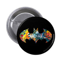 Graffiti Batman-Logo-Neon/80s Anstecknadel