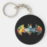 Graffiti Batman-Logo-Neon/80s Schlüsselbänder