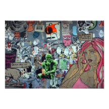 Graffiti, Berlin, Deutschland Kunstfotos