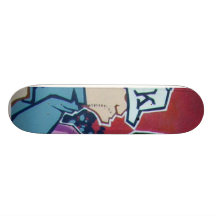Graffiti kickflip Typbrett Skateboarddeck
