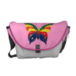 Graffiti-Kunst-Schmetterlings-Rickshaw-Bote-Tasche Kuriertaschen