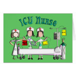Grafiken des ICU Krankenschwester-Geschenk-einziga Grußkarten