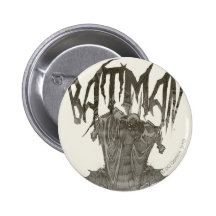 Grafische neue Bleistift-Skizze 2 Batmans Anstecknadelbutton