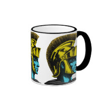 Grafischer römischer Gladiator Kaffee Haferl