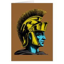 Grafischer römischer Gladiator Karte