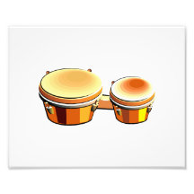 Grafisches Bild des Bongos, ein Paar bongoes Kunst Fotos