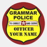 Grammatik-Polizei-kundengerechter Aufkleber