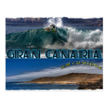 Gran Canaria Brandungs-Herausforderung Postkarten