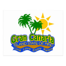 Gran Canaria Staat der Sinnespostkarte