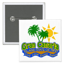 Gran Canaria Staat des Sinnesknopfes Buttons