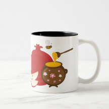 Granatapfel-und Honig-Bienen Kaffeehaferl