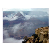Grand- Canyonwinter-Wolken Postkarten