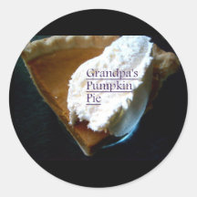 grandpappys Kürbiskuchenaufkleber
