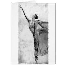 Graphitballerina-Tänzer-Ballett Karten