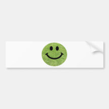 Gras-smiley Autoaufkleber