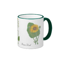 Grasland-Dock-Illustration Kaffee Tasse