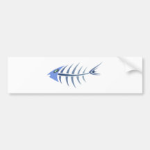 Gräten Fisch fishbones Auto Aufkleber