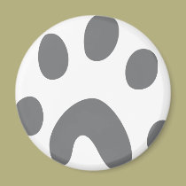 graue Hundetatze magnete