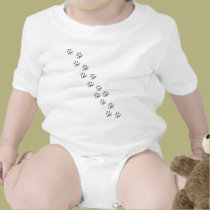 graue Hundetatzen t-shirts