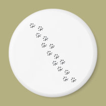 graue Hundetatzen magnete