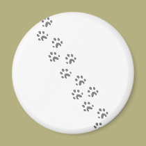 graue Hundetatzen magnete