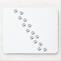 graue Hundetatzen mousepads