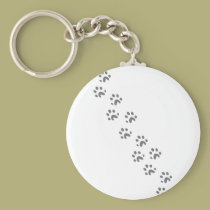 graue Hundetatzen schlüsselanhänger