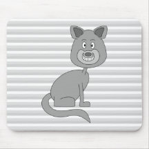 Graue Katze Mousepads