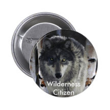 GRAUE SATZ-WOLF Sammlung Button