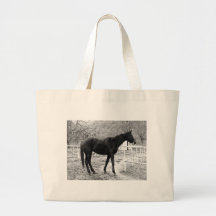 Graue Skala-Pop-Kunst-Pferd Taschen