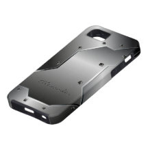 Grauer Metall-Edelstahl Look, gestaltbare iPhone 5 Hülle