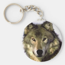 Grauer Wolf Schlüsselanhänger