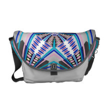 Graues Blau punktiert Rickshaw-Bote-Tasche Kuriertaschen