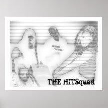 Graues Glühen HITSquad TeamVox Posterdruck
