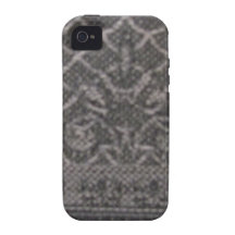 Graues/schwarzes Motief iPhone 4/4S Case