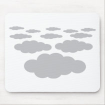 graues Wolkenwetter mousepads