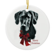 Great Dane Christmas Gifts Ornament